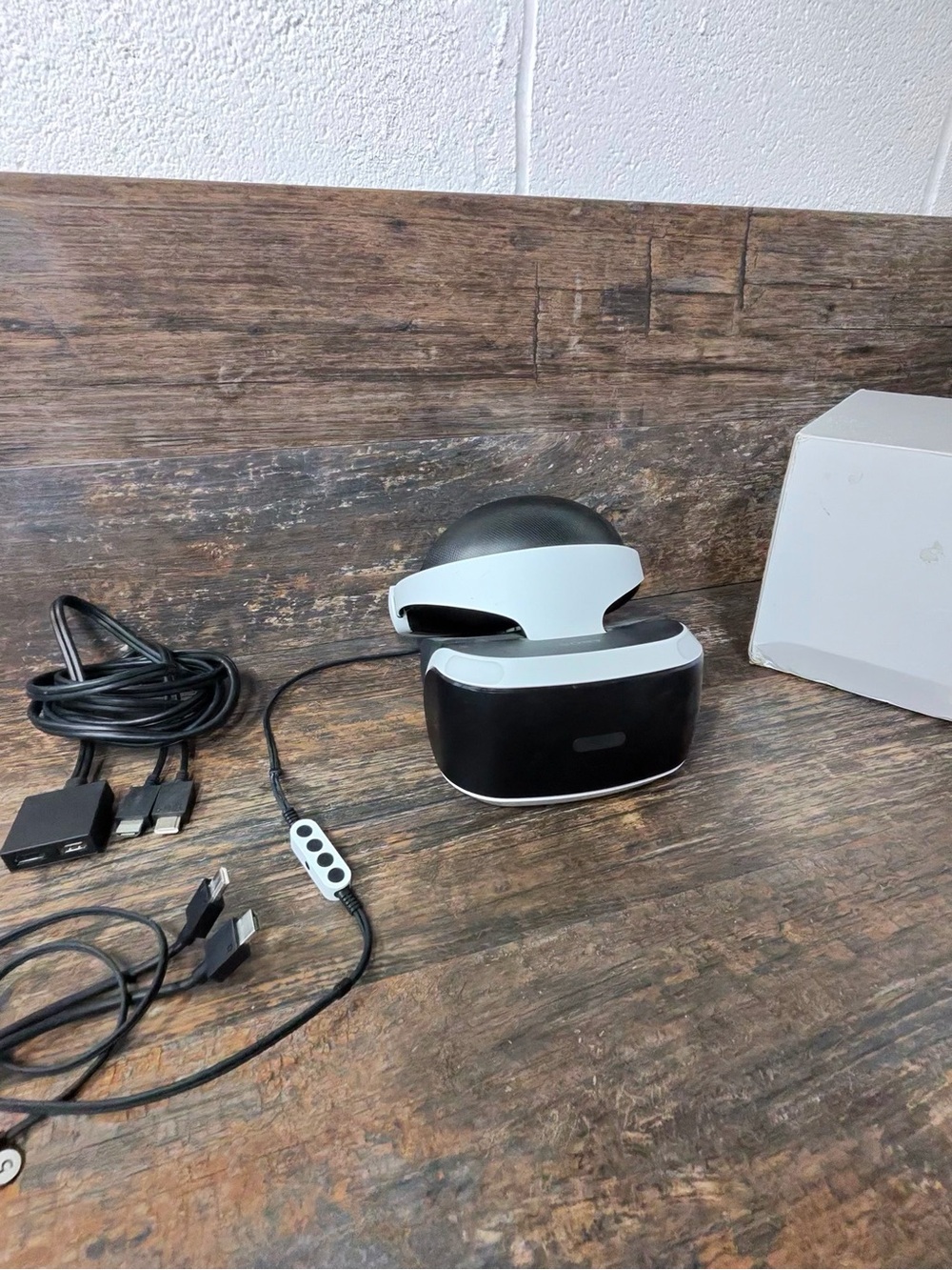 Sony PlayStation Black and White PlayStation VR Headset with Wired Remote